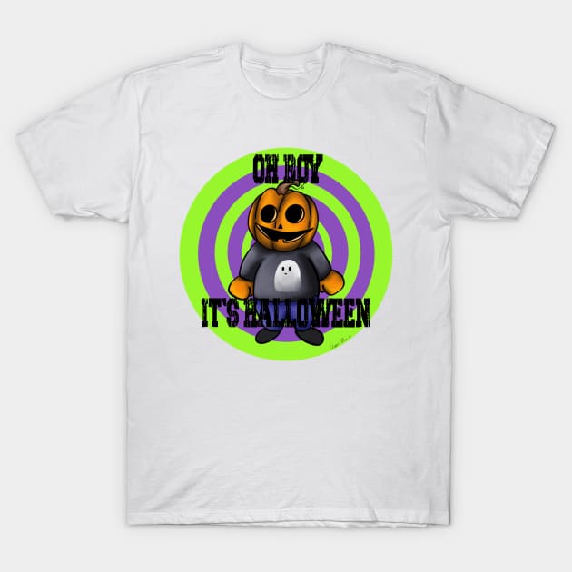 Oh Boy It’s Halloween T-Shirt by Kitopher Designs